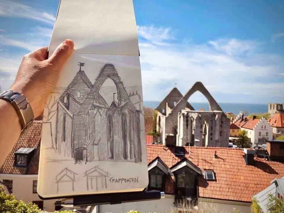 Skisspromenader i Visby ✎