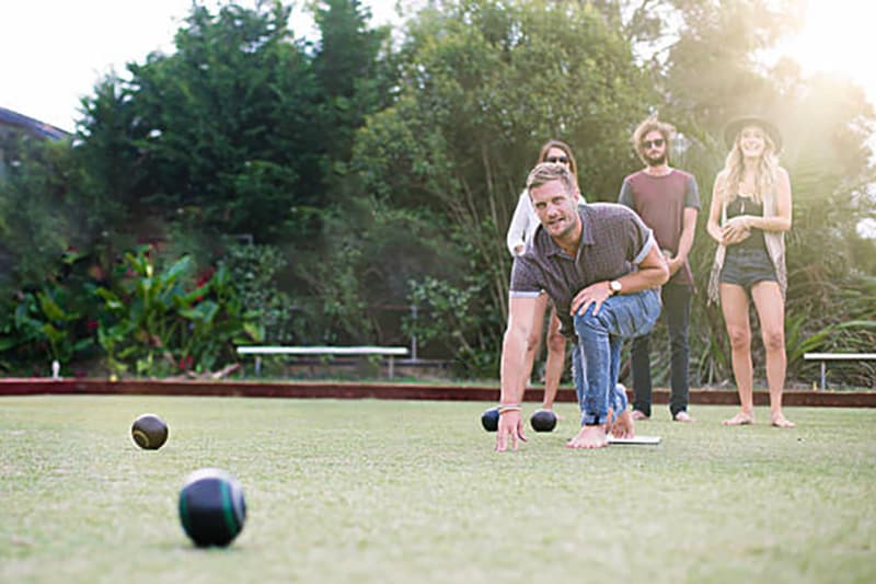 Lawn boule på Kappelshamns Veranda