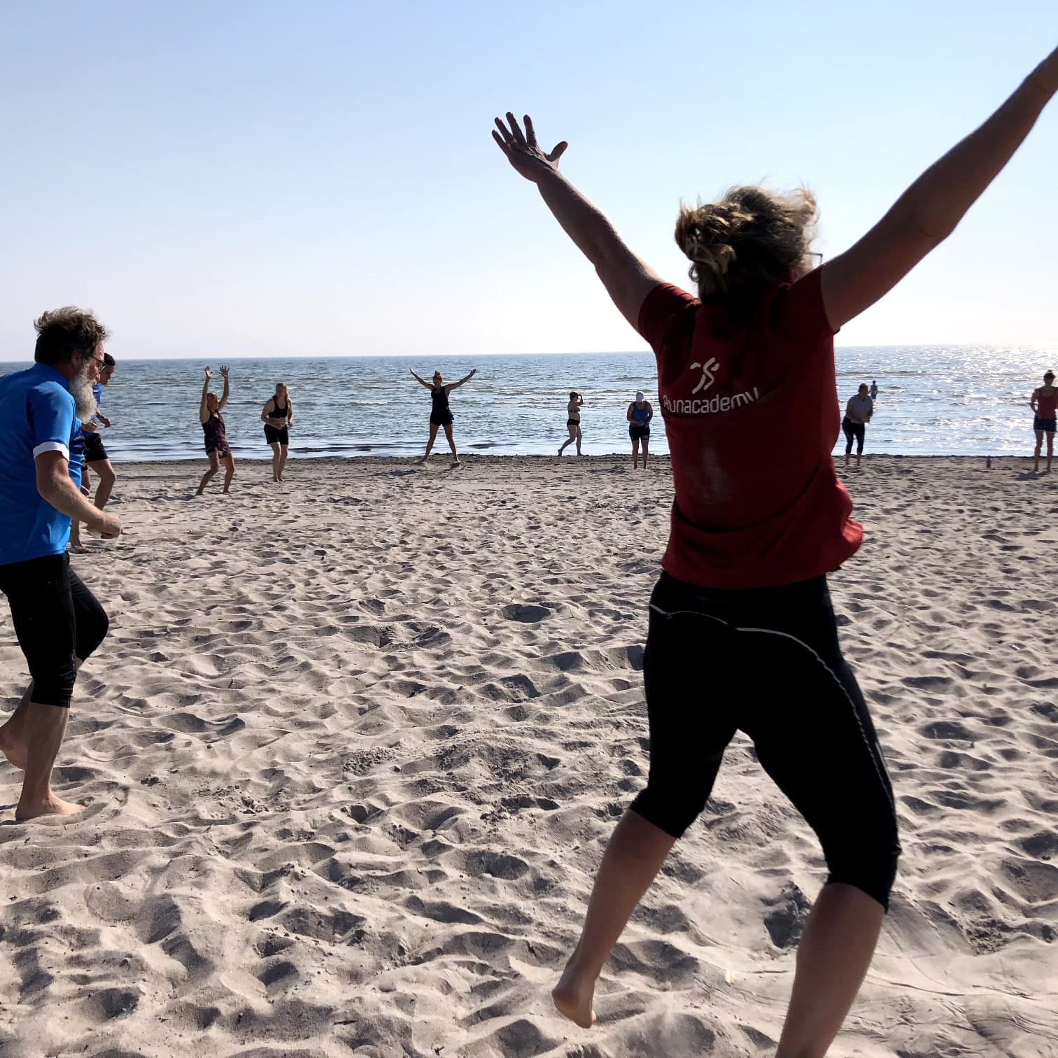 Strandträning i Vitviken, Gothem