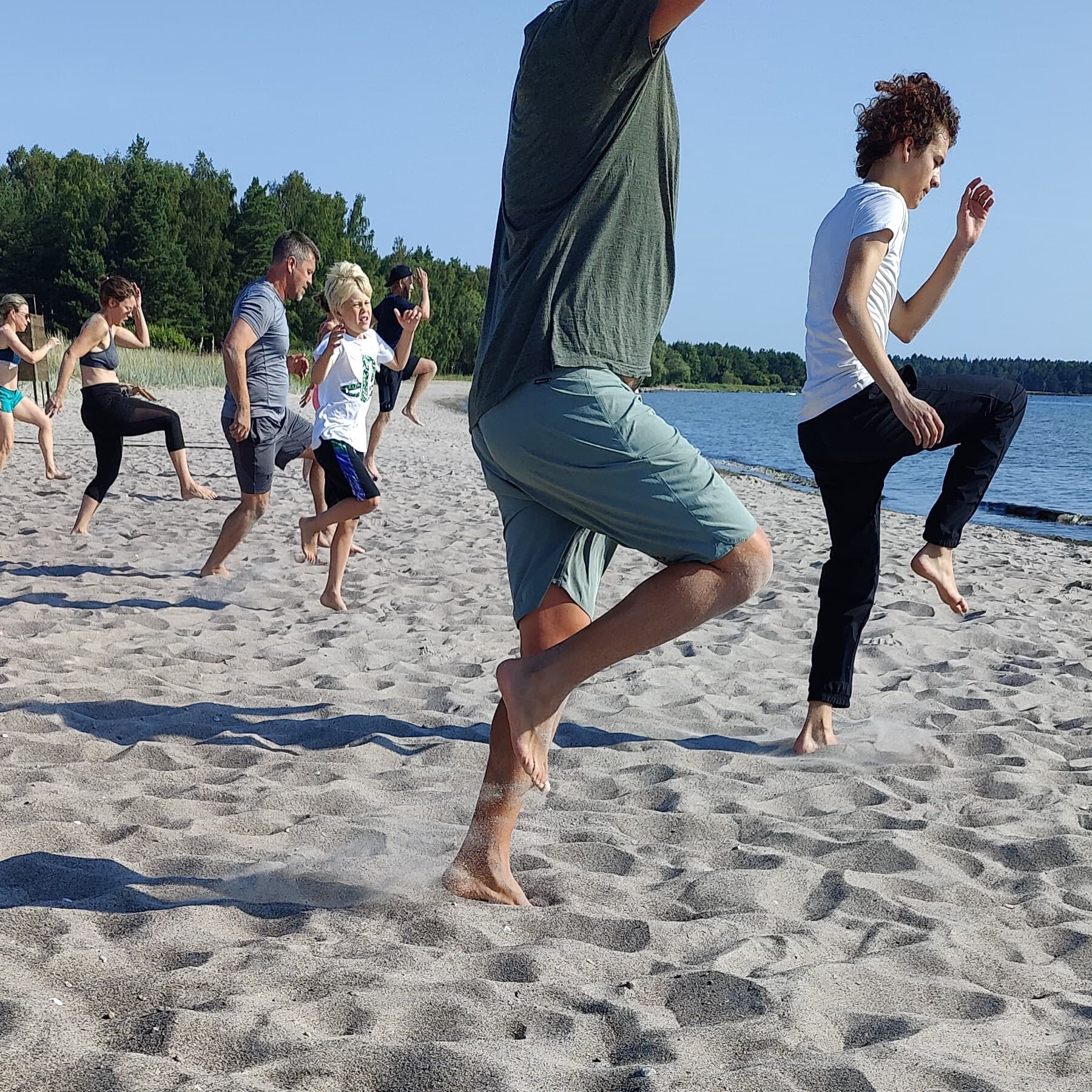 Strandträning i Vitviken, Gothem