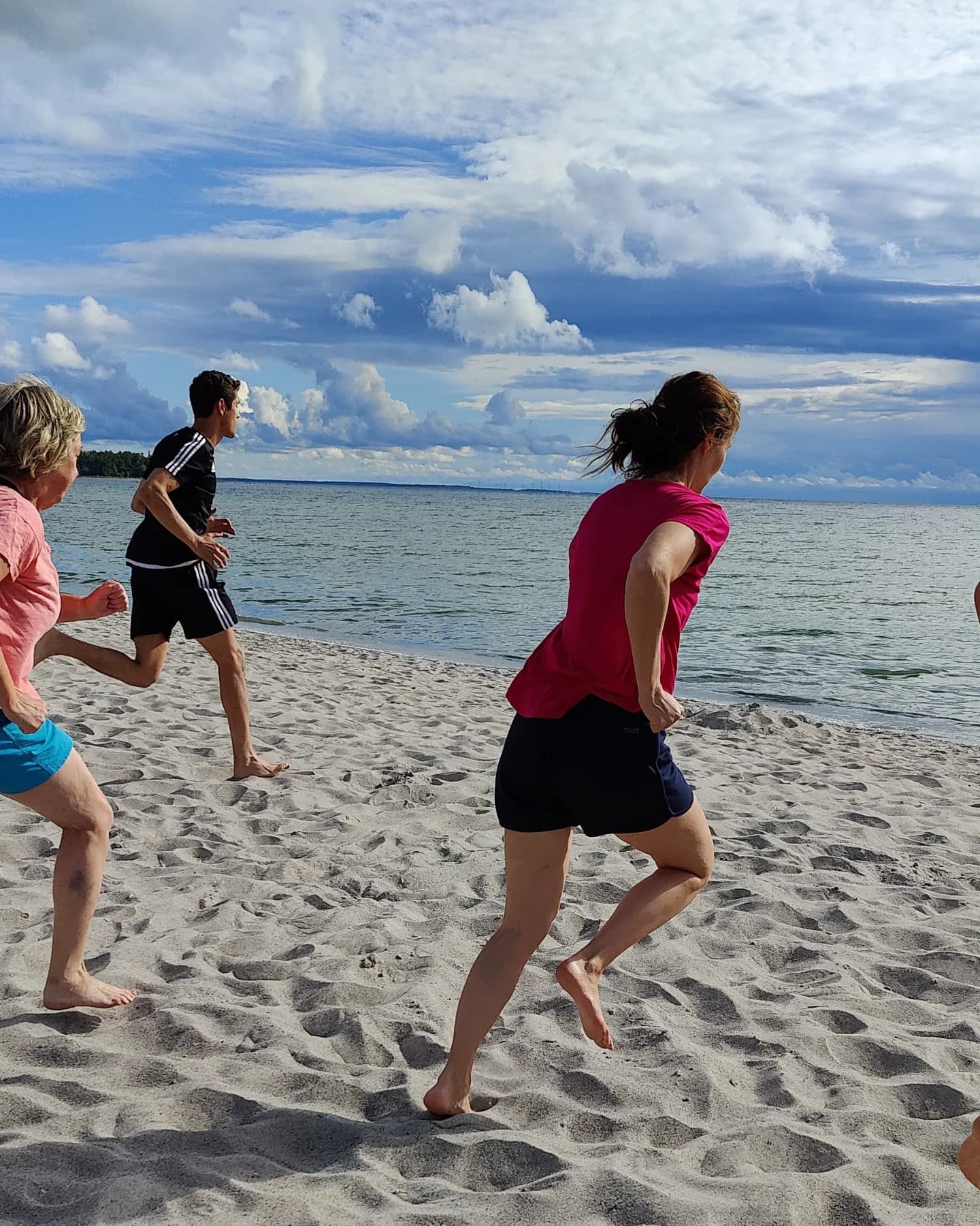 Strandträning i Vitviken, Gothem