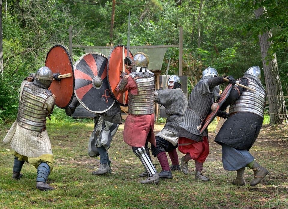 Showfight med Gute hird på Stavgard!